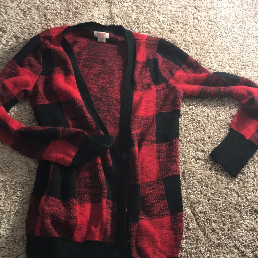 Plaid cardigan